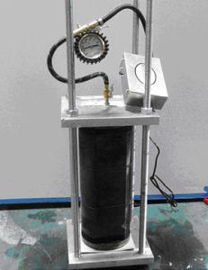 Our heat exchanger pressure tester.